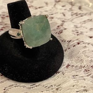 Large Green Stone Ring